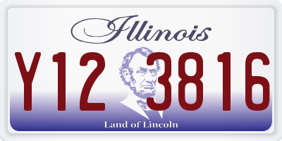IL license plate Y123816