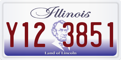 IL license plate Y123851