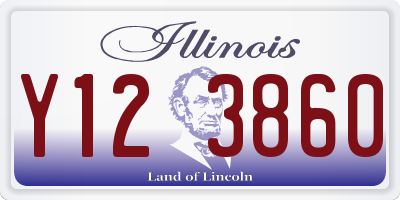 IL license plate Y123860