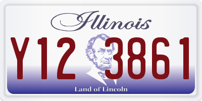 IL license plate Y123861