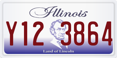 IL license plate Y123864