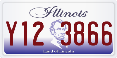 IL license plate Y123866