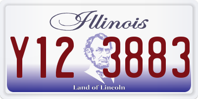 IL license plate Y123883
