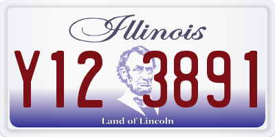 IL license plate Y123891