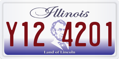 IL license plate Y124201