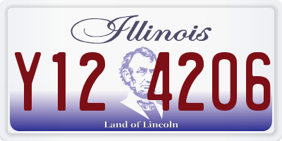 IL license plate Y124206