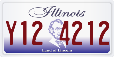 IL license plate Y124212