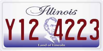 IL license plate Y124223