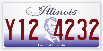 IL license plate Y124232
