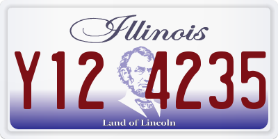 IL license plate Y124235