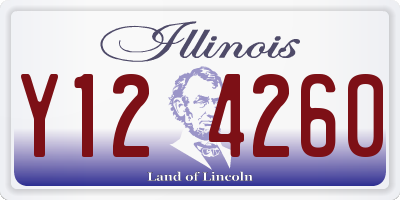 IL license plate Y124260