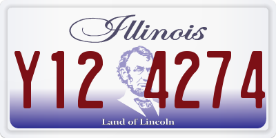 IL license plate Y124274
