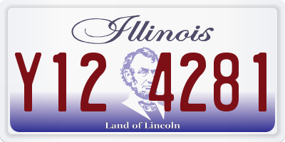 IL license plate Y124281