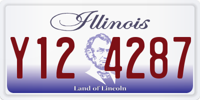 IL license plate Y124287