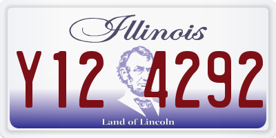 IL license plate Y124292