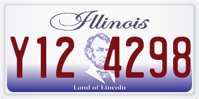 IL license plate Y124298