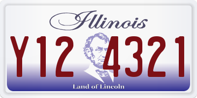 IL license plate Y124321