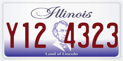 IL license plate Y124323