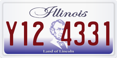IL license plate Y124331
