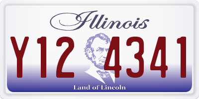 IL license plate Y124341