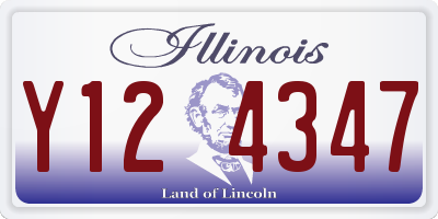 IL license plate Y124347
