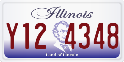 IL license plate Y124348