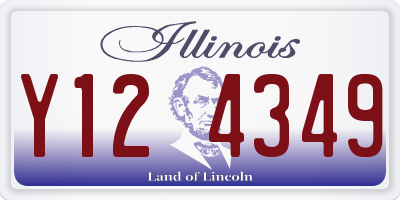 IL license plate Y124349