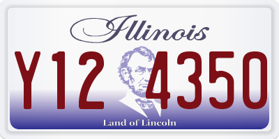 IL license plate Y124350