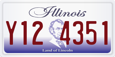 IL license plate Y124351