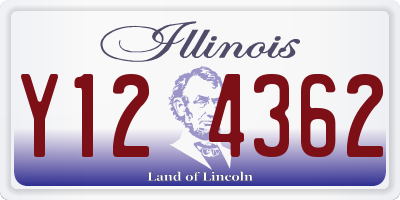 IL license plate Y124362