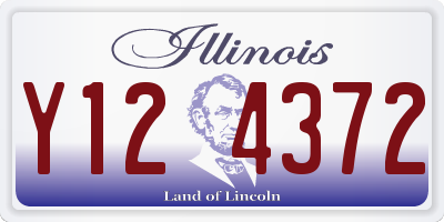 IL license plate Y124372