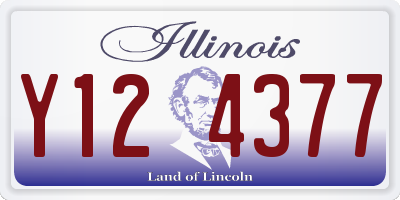 IL license plate Y124377
