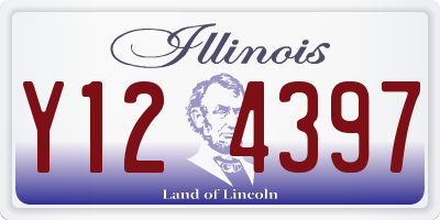 IL license plate Y124397