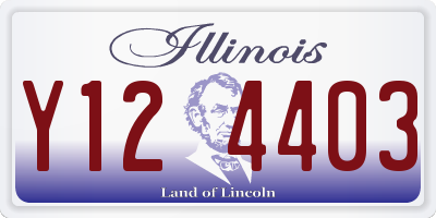 IL license plate Y124403