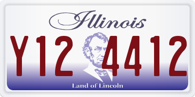 IL license plate Y124412