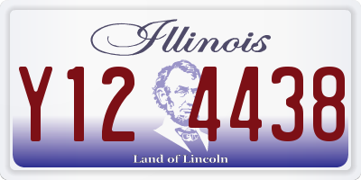 IL license plate Y124438