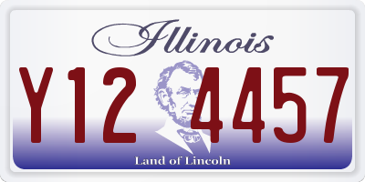 IL license plate Y124457