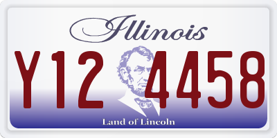 IL license plate Y124458