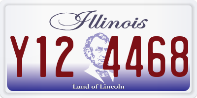 IL license plate Y124468