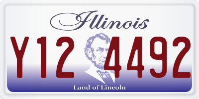 IL license plate Y124492