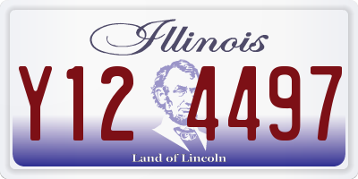IL license plate Y124497