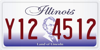 IL license plate Y124512