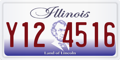 IL license plate Y124516