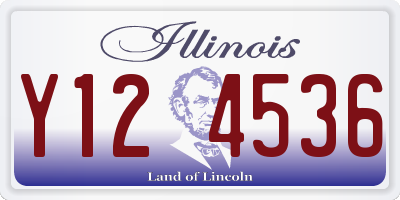 IL license plate Y124536
