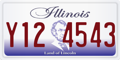 IL license plate Y124543