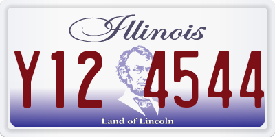 IL license plate Y124544