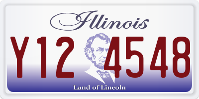 IL license plate Y124548