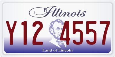IL license plate Y124557