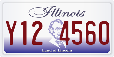 IL license plate Y124560