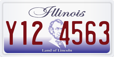 IL license plate Y124563